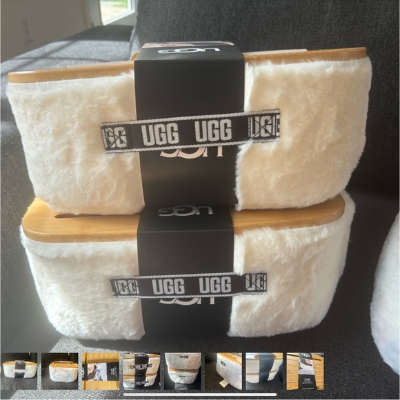 UGG Polar Lap Desk New Laptop Fur  Like Cream - Picture 2 of 5